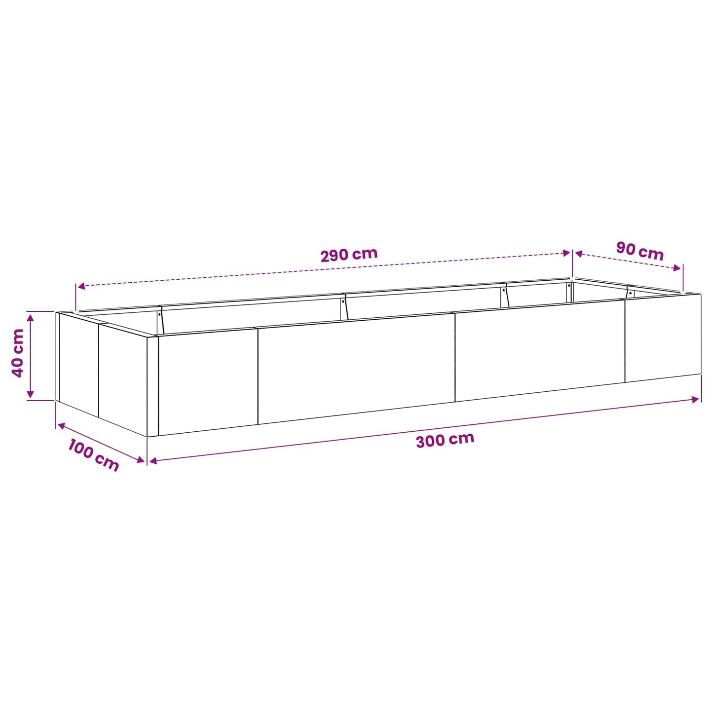 Retaining Wall 8 pcs 300 x 100 x 40 cm Steel Olive Green