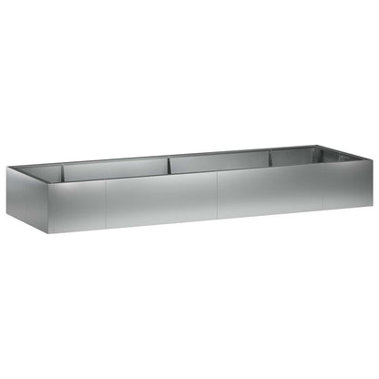Retaining Wall 8 pcs 300 x 100 x 40 cm Galvanised Steel Silver