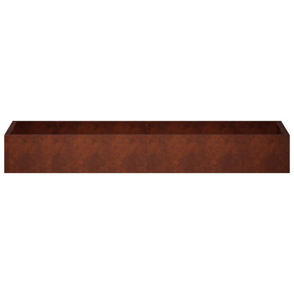 Retaining Wall 8 pcs 300 x 100 x 40 cm Weathering Steel Rusty