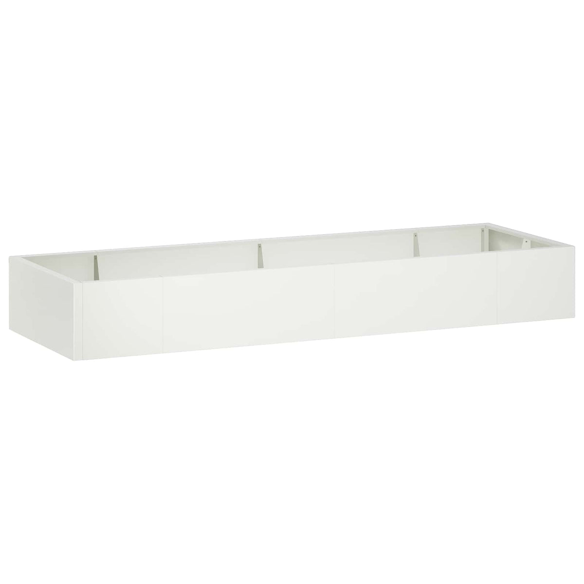 Retaining Wall 8 pcs 300 x 100 x 50 cm Steel White