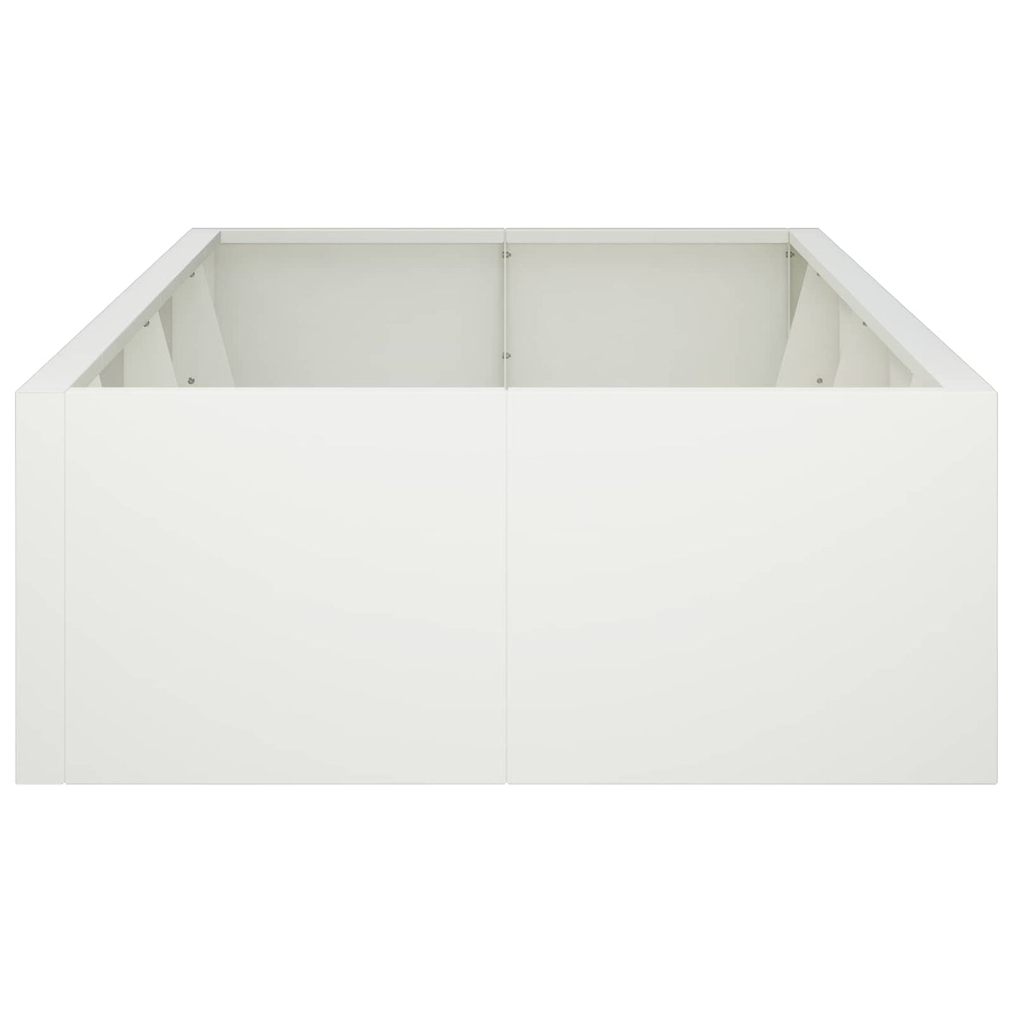 Retaining Wall 8 pcs 300 x 100 x 50 cm Steel White