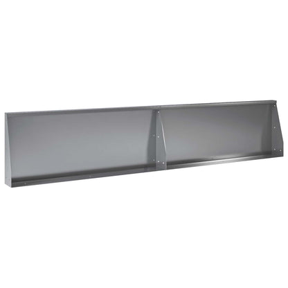 Retaining Wall 8 pcs 300 x 100 x 50 cm Galvanised Steel Silver