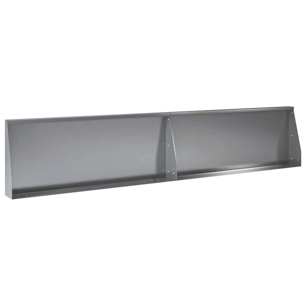 Retaining Wall 8 pcs 300 x 100 x 50 cm Galvanised Steel Silver