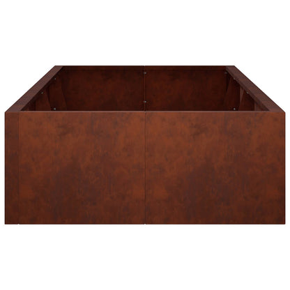 Retaining Wall 8 pcs 300 x 100 x 50 cm Weathering Steel Rusty