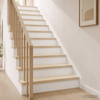 Stair Tread 2 pcs 90 x 30 x 2 cm White Solid Oak Wood
