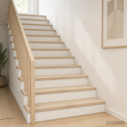 Stair Tread 2 pcs 100 x 25 x 2 cm White Solid Oak Wood