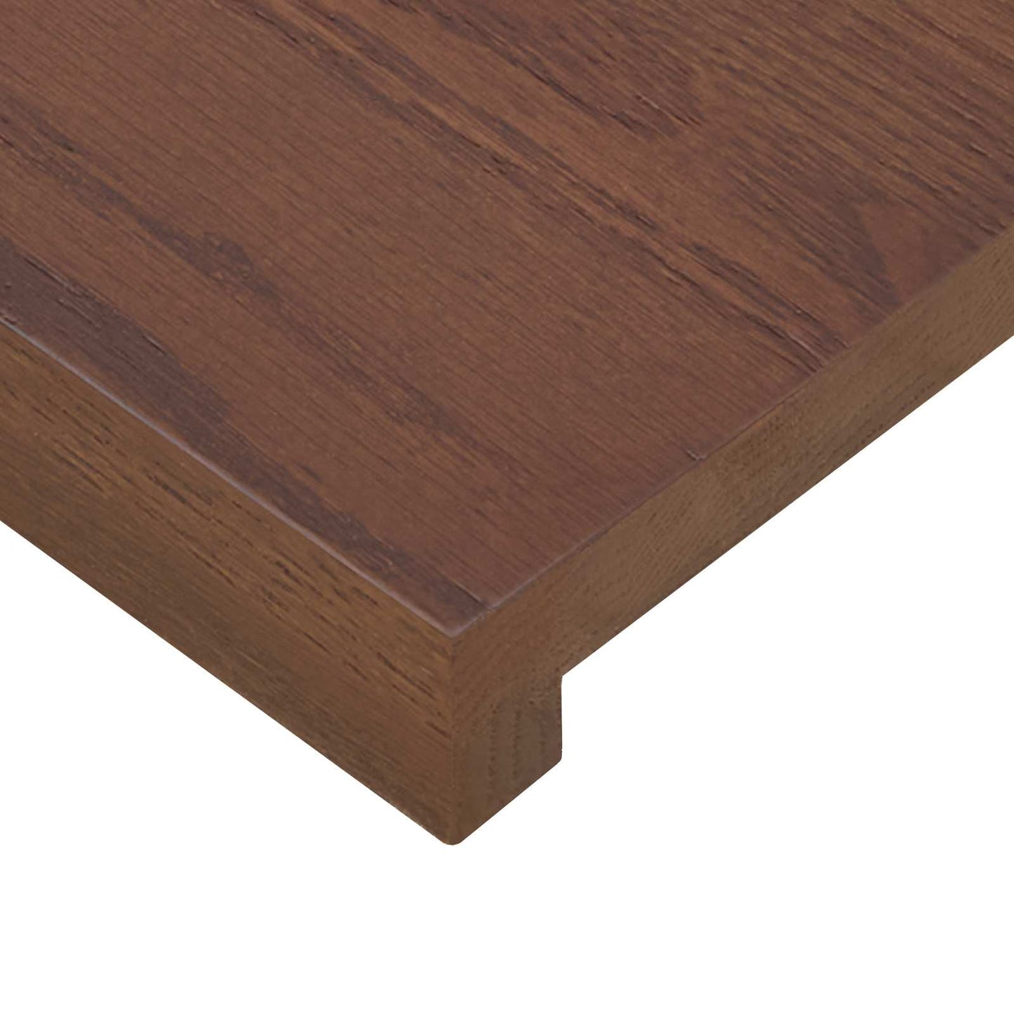 Stair Tread 2 pcs 120 x 30 x 2 cm Dark Brown Solid Oak Wood