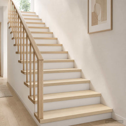 Stair Tread 4 pcs 80 x 30 x 2 cm White Solid Oak Wood