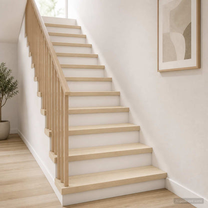Stair Tread 4 pcs 100 x 30 x 2 cm White Solid Oak Wood