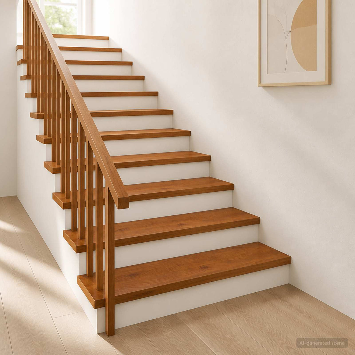 Stair Tread 4 pcs 110 x 30 x 2 cm Brown Solid Oak Wood