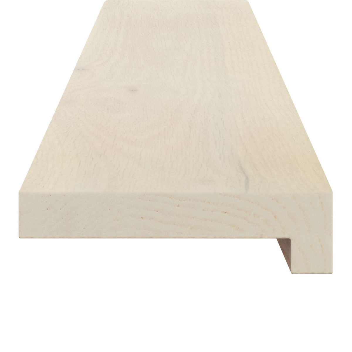 Stair Tread 8 pcs 110 x 25 x 2 cm White Solid Oak Wood