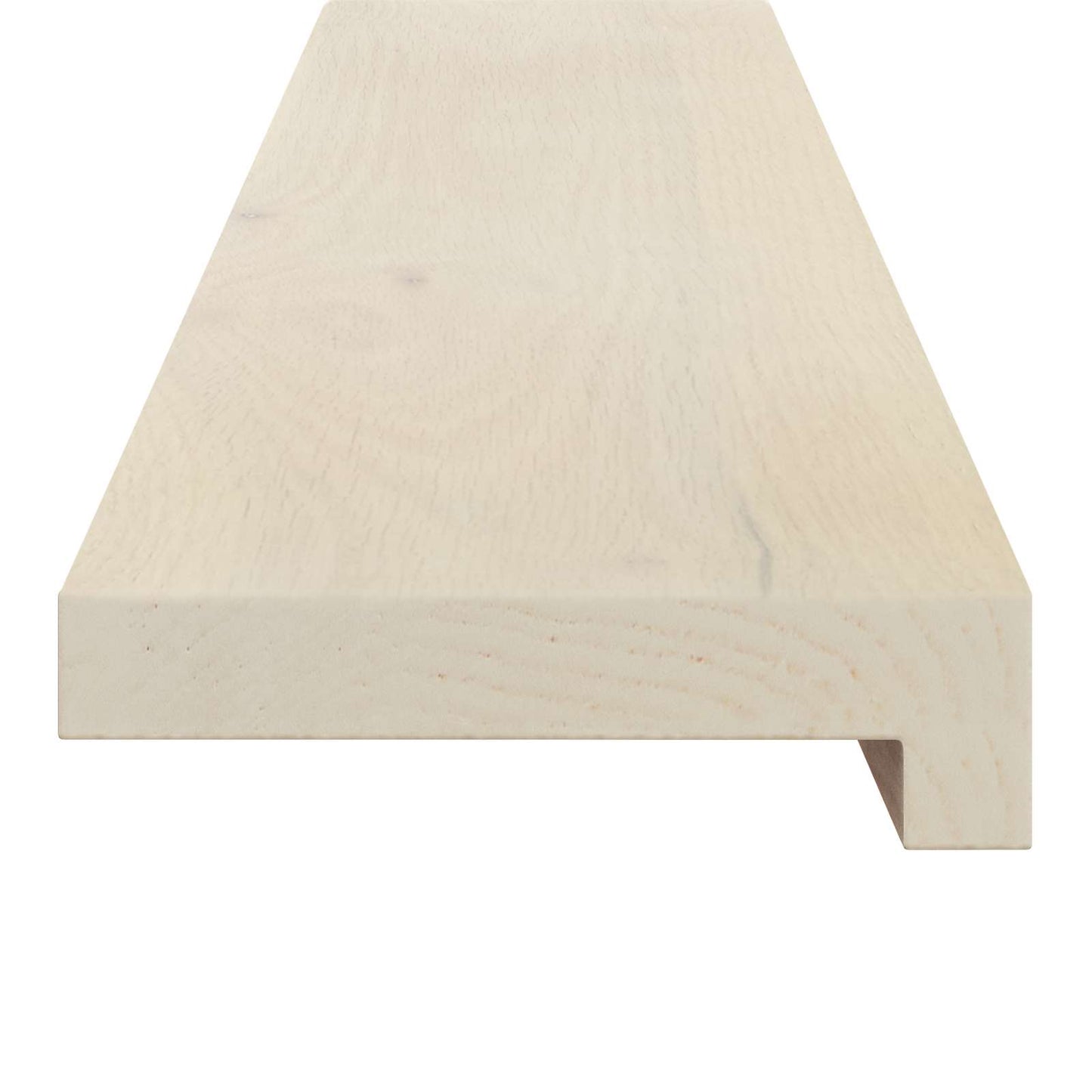Stair Tread 8 pcs 100 x 30 x 2 cm White Solid Oak Wood