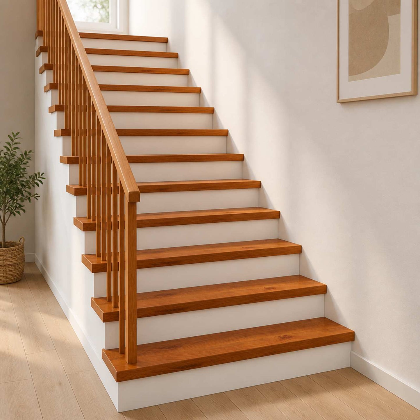 Stair Tread 8 pcs 80 x 25 x 2 cm Brown Solid Oak Wood