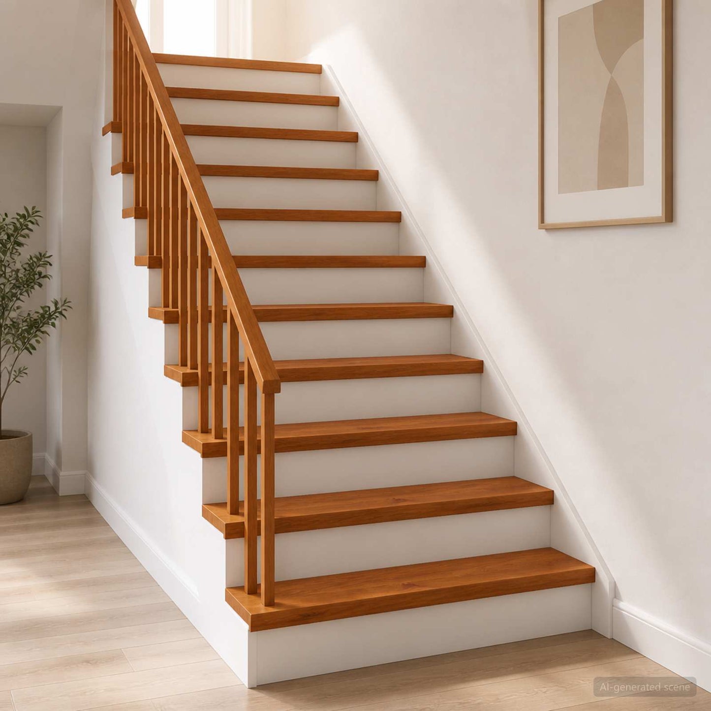 Stair Tread 8 pcs 110 x 25 x 2 cm Brown Solid Oak Wood