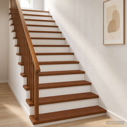 Stair Tread 8 pcs 120 x 30 x 2 cm Dark Brown Solid Oak Wood