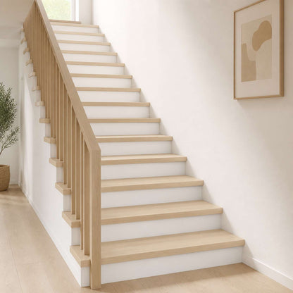Stair Tread 12 pcs 120 x 25 x 2 cm White Solid Oak Wood