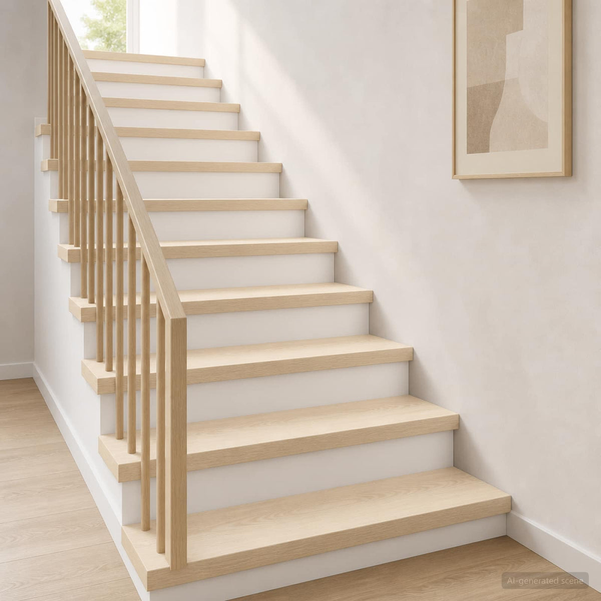 Stair Tread 16 pcs 70 x 30 x 2 cm White Solid Oak Wood