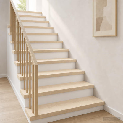 Stair Tread 16 pcs 90 x 25 x 2 cm White Solid Oak Wood