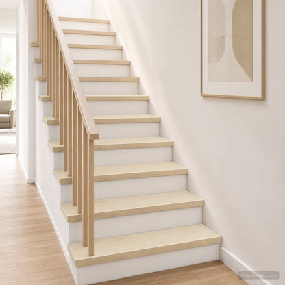 Stair Tread 16 pcs 110 x 25 x 2 cm White Solid Oak Wood