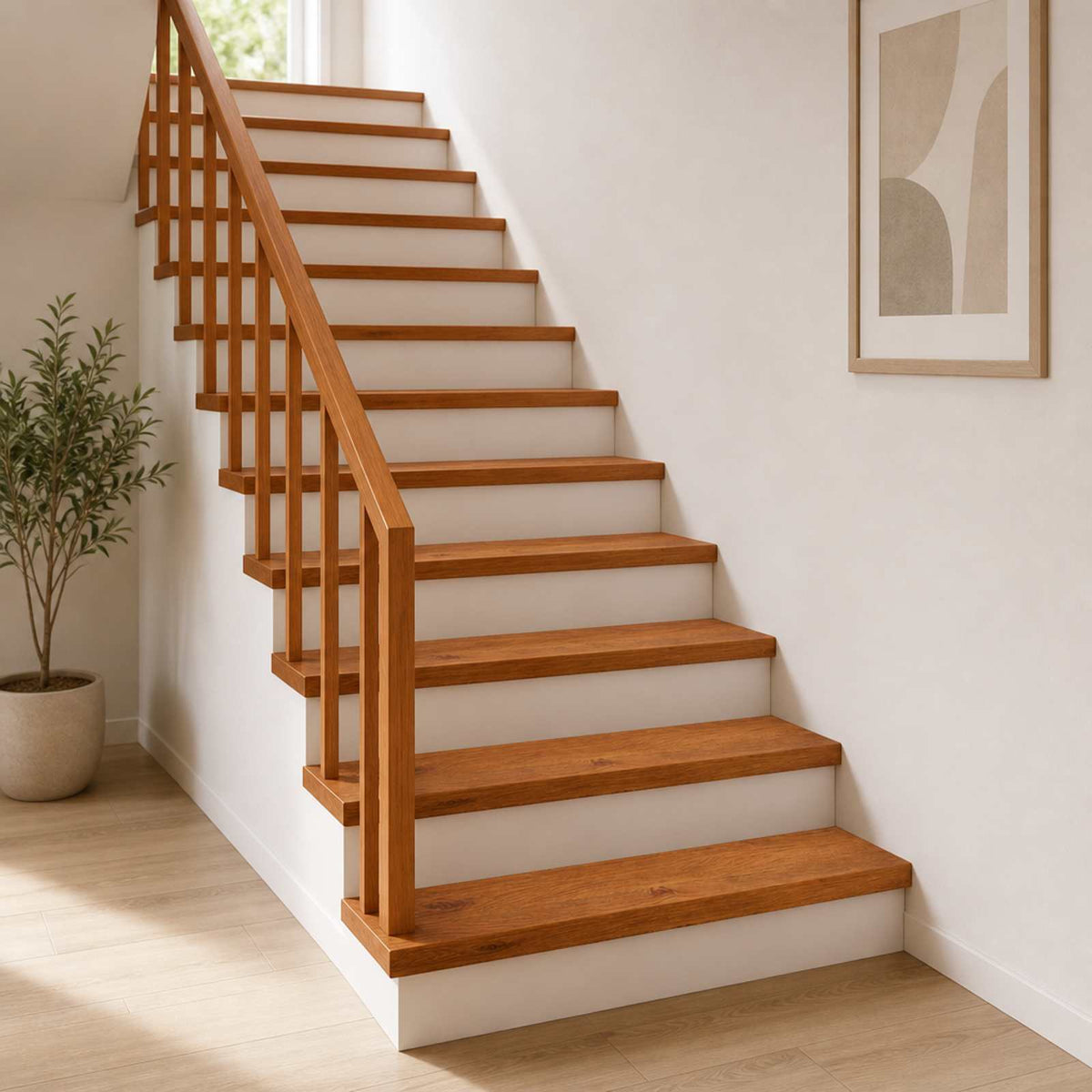 Stair Tread 16 pcs 110 x 25 x 2 cm Brown Solid Oak Wood