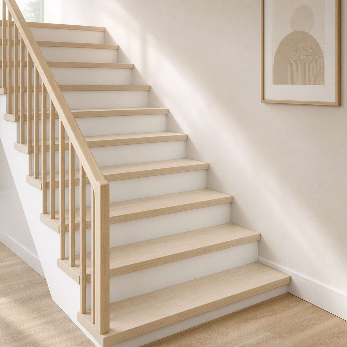 Stair Tread 20 pcs 70 x 30 x 2 cm White Solid Oak Wood