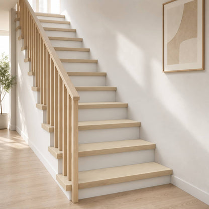 Stair Tread 20 pcs 100 x 30 x 2 cm White Solid Oak Wood