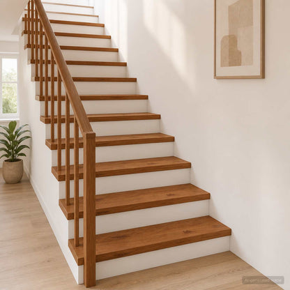 Stair Tread 20 pcs 90 x 25 x 2 cm Brown Solid Oak Wood