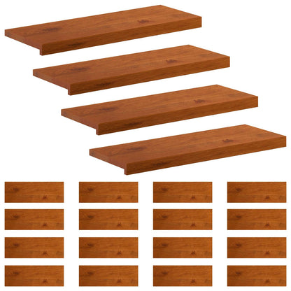 Stair Tread 20 pcs 80 x 25 x 2 cm Brown Solid Oak Wood