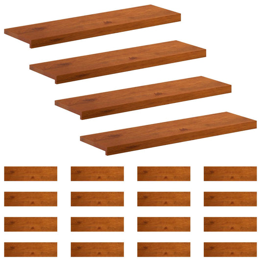 Stair Tread 20 pcs 90 x 25 x 2 cm Brown Solid Oak Wood
