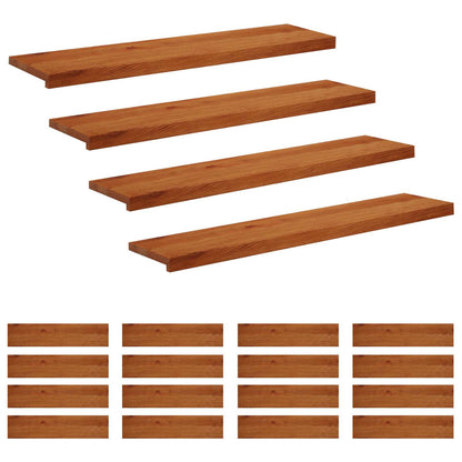 Stair Tread 20 pcs 110 x 25 x 2 cm Brown Solid Oak Wood