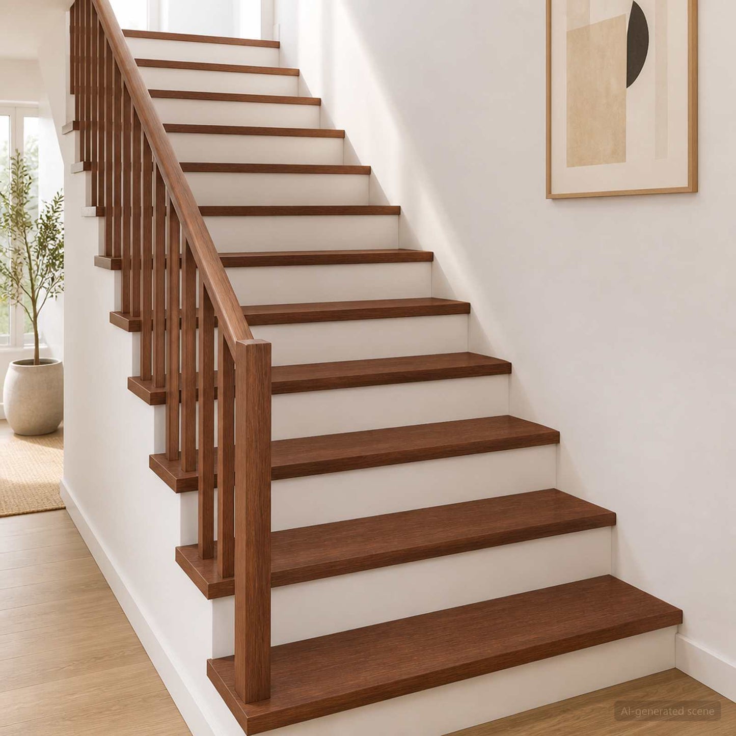 Stair Tread 20 pcs 100 x 25 x 2 cm Dark Brown Solid Oak Wood