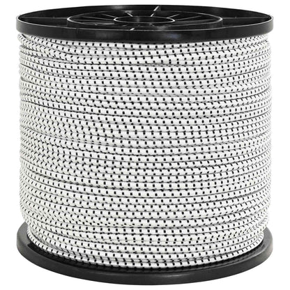 Bungee Cords 6 mm Black and White PP and Rubber