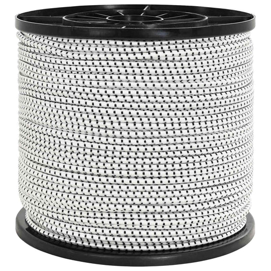 Bungee Cords 6 mm Black and White PP and Rubber