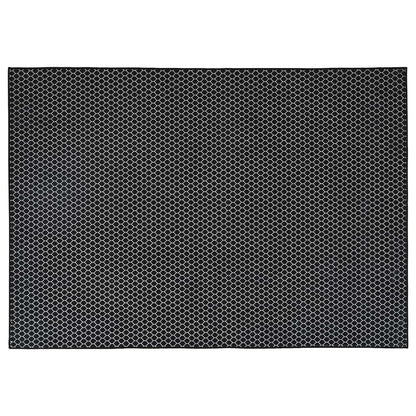 Rug ORIZ Black Mesh Pattern 240 x 340 cm 100% Polyester