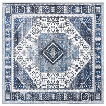 Rug ORIZ Dark Blue 240 x 240 cm 100% Polyester