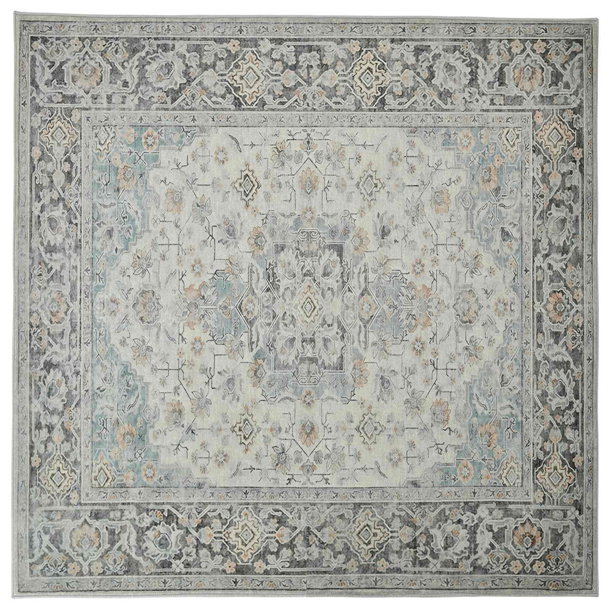 Rug ORIZ Cream 200 x 200 cm 100% Polyester