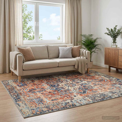 Rug ORIZ Orange 200 x 280 cm 100% Polyester