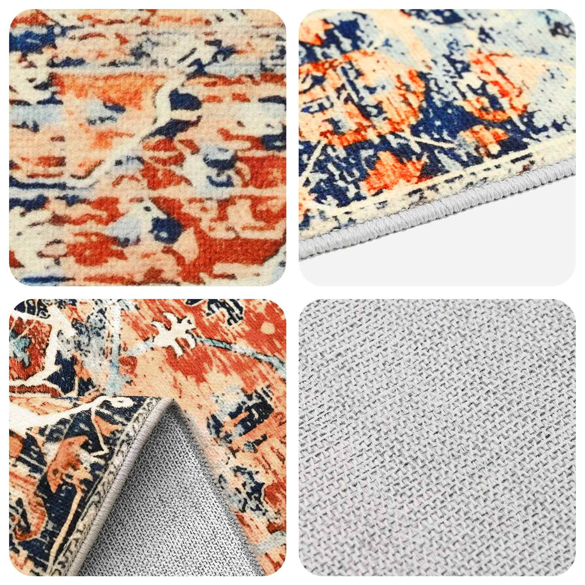 Rug ORIZ Orange 240 x 340 cm 100% Polyester