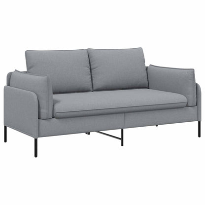 2-Seater Sofa Light Grey 188 x 81 x 89 cm Fabric