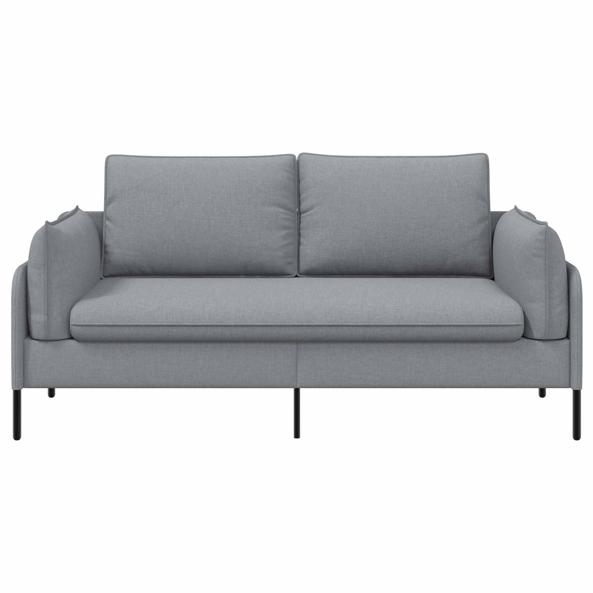2-Seater Sofa Light Grey 188 x 81 x 89 cm Fabric