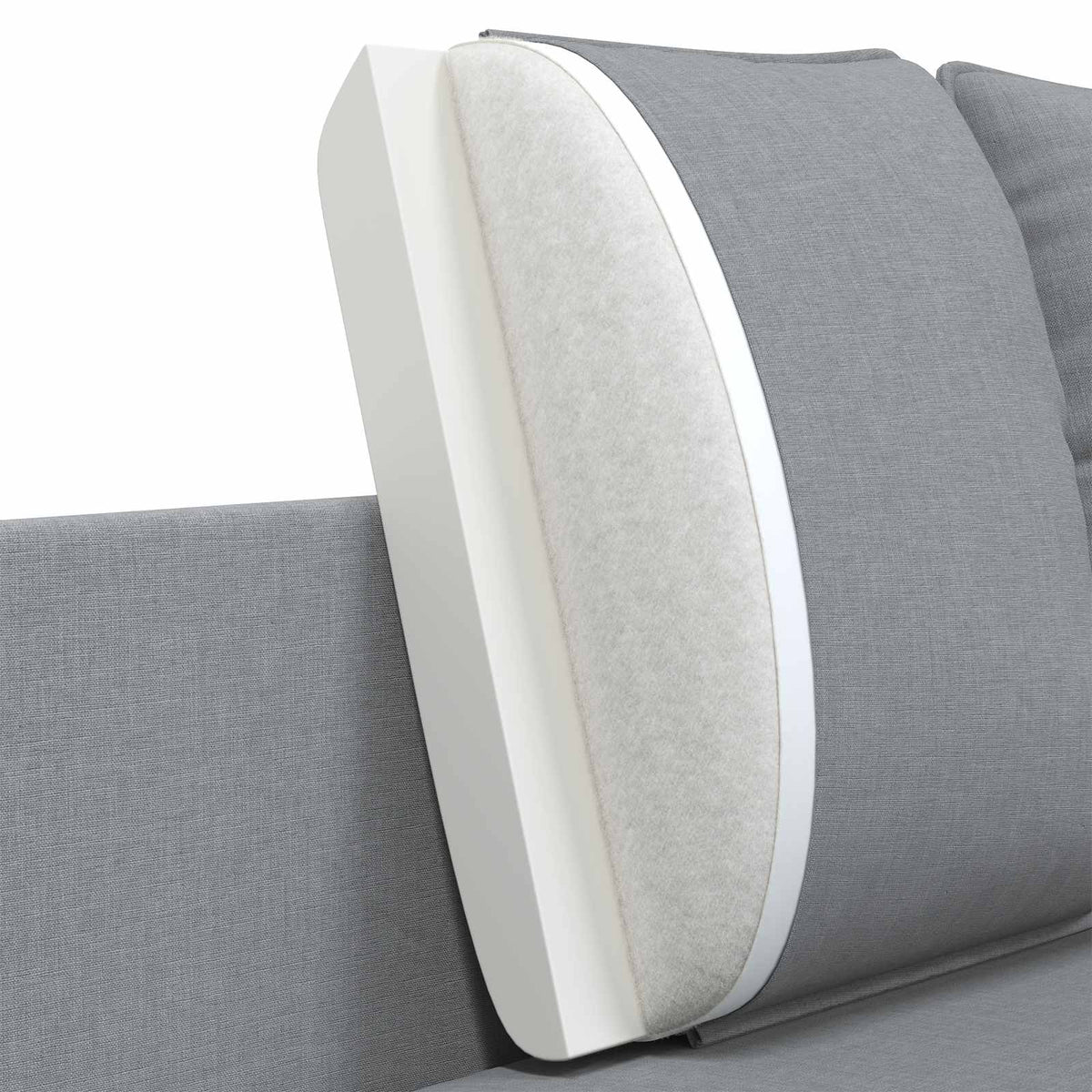 2-Seater Sofa Light Grey 188 x 81 x 89 cm Fabric