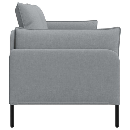 2-Seater Sofa Light Grey 188 x 81 x 89 cm Fabric