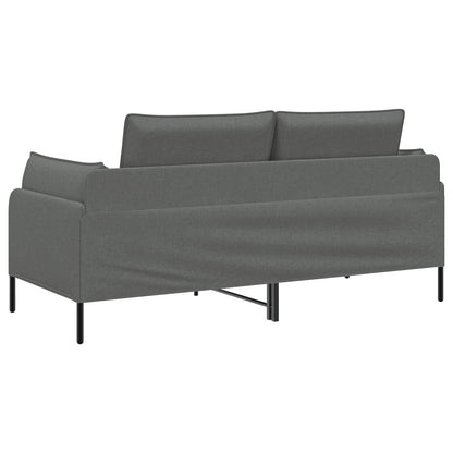 2-Seater Sofa Dark Grey 188 x 81 x 89 cm Fabric