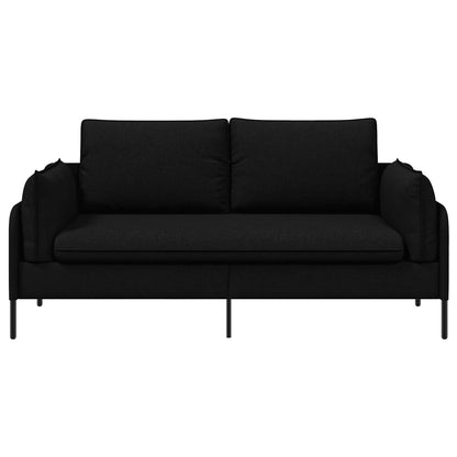2-Seater Sofa Black 188 x 81 x 89 cm Fabric