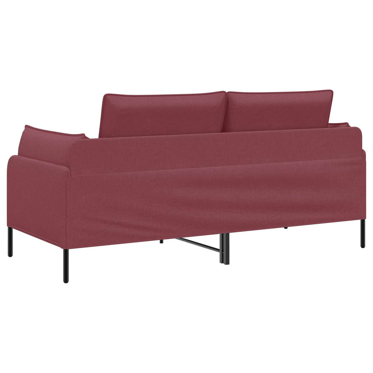 2-Seater Sofa Wine Red 188 x 81 x 89 cm Fabric