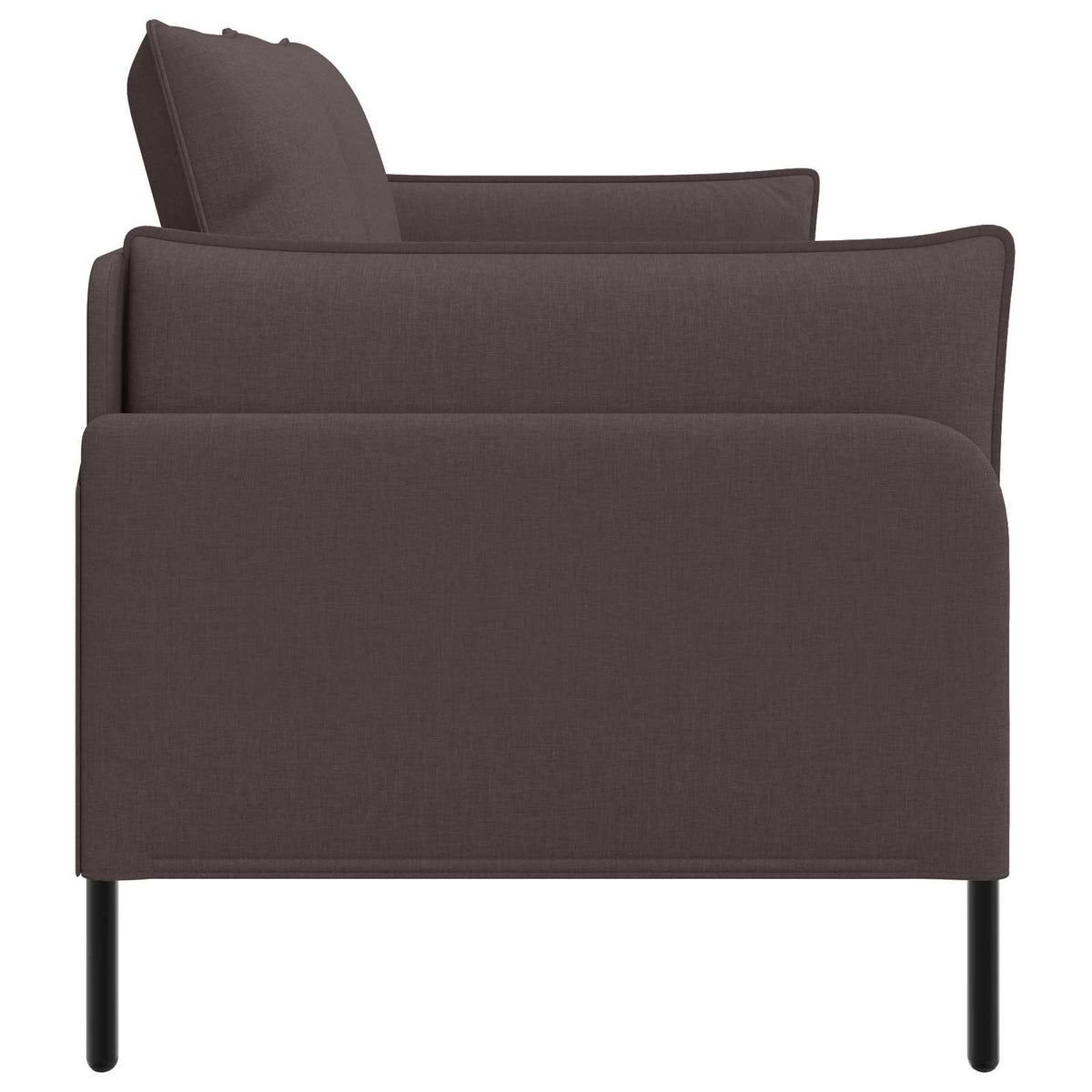 2-Seater Sofa Dark Brown 188 x 81 x 89 cm Fabric