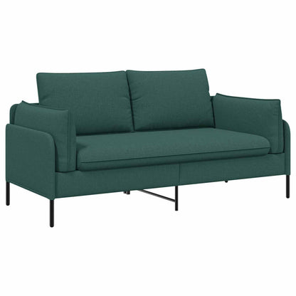 2-Seater Sofa Dark Green 188 x 81 x 89 cm Fabric