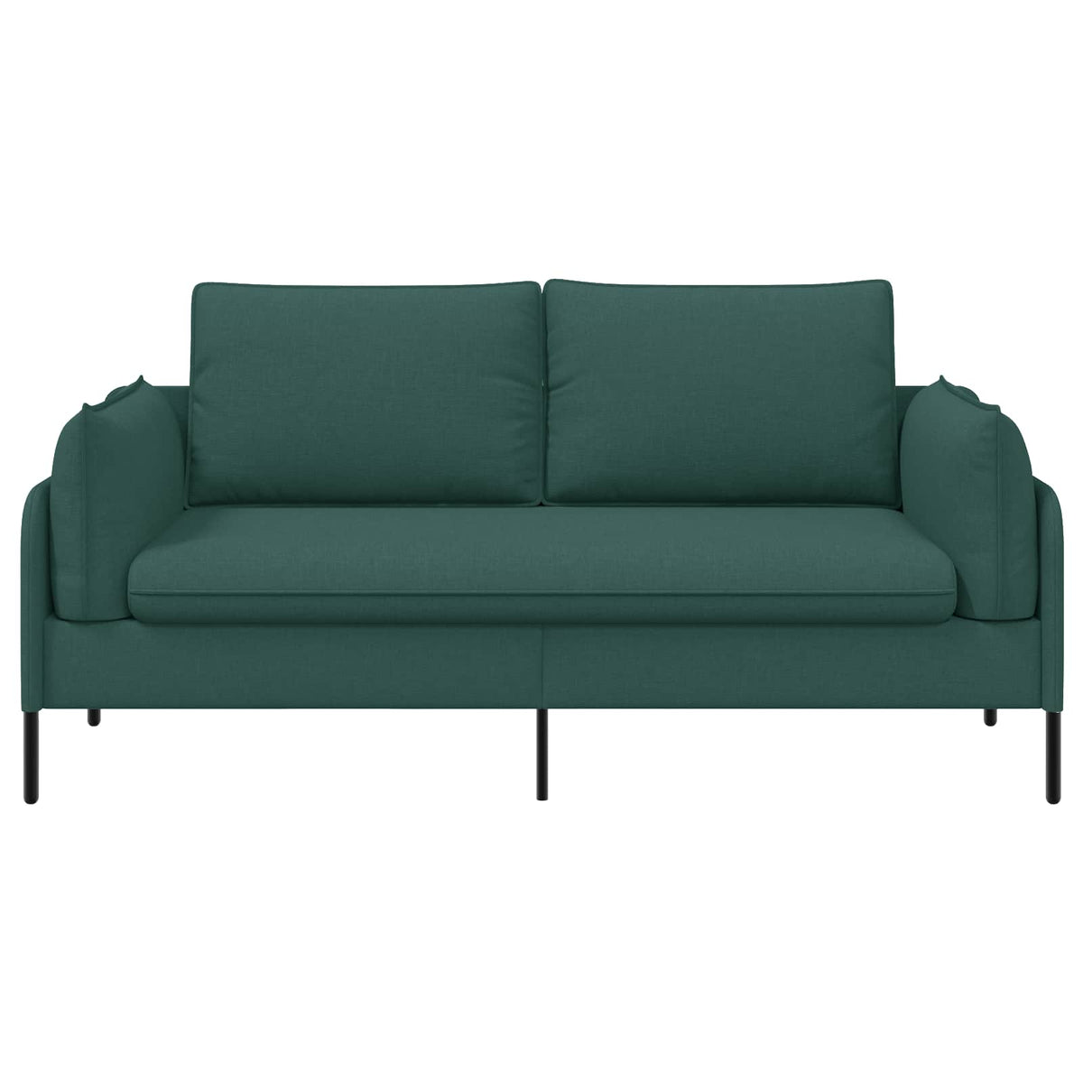 2-Seater Sofa Dark Green 188 x 81 x 89 cm Fabric
