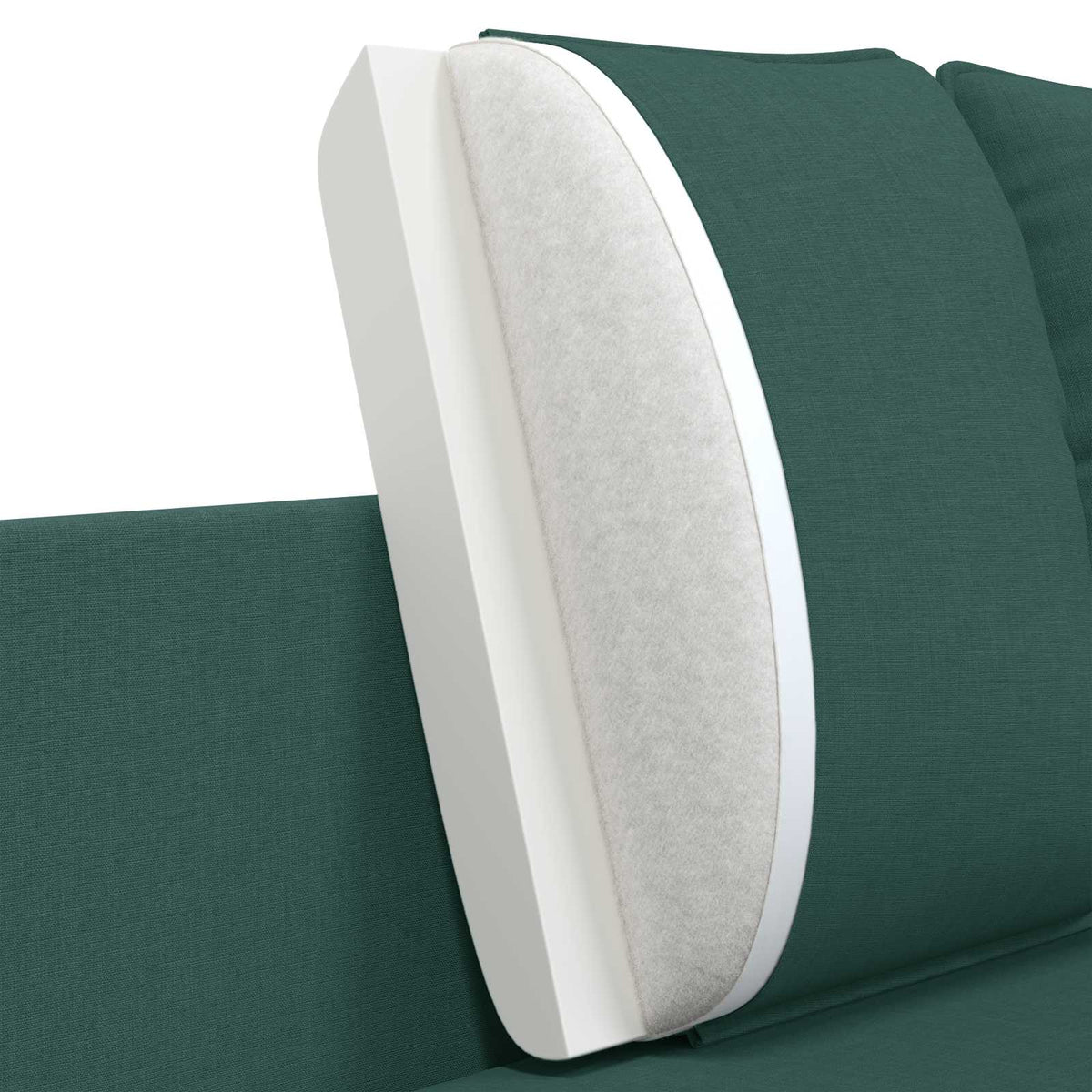 2-Seater Sofa Dark Green 188 x 81 x 89 cm Fabric