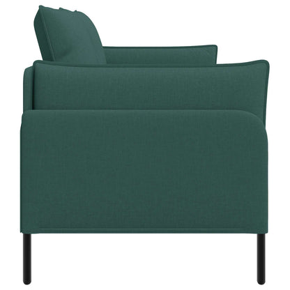 2-Seater Sofa Dark Green 188 x 81 x 89 cm Fabric